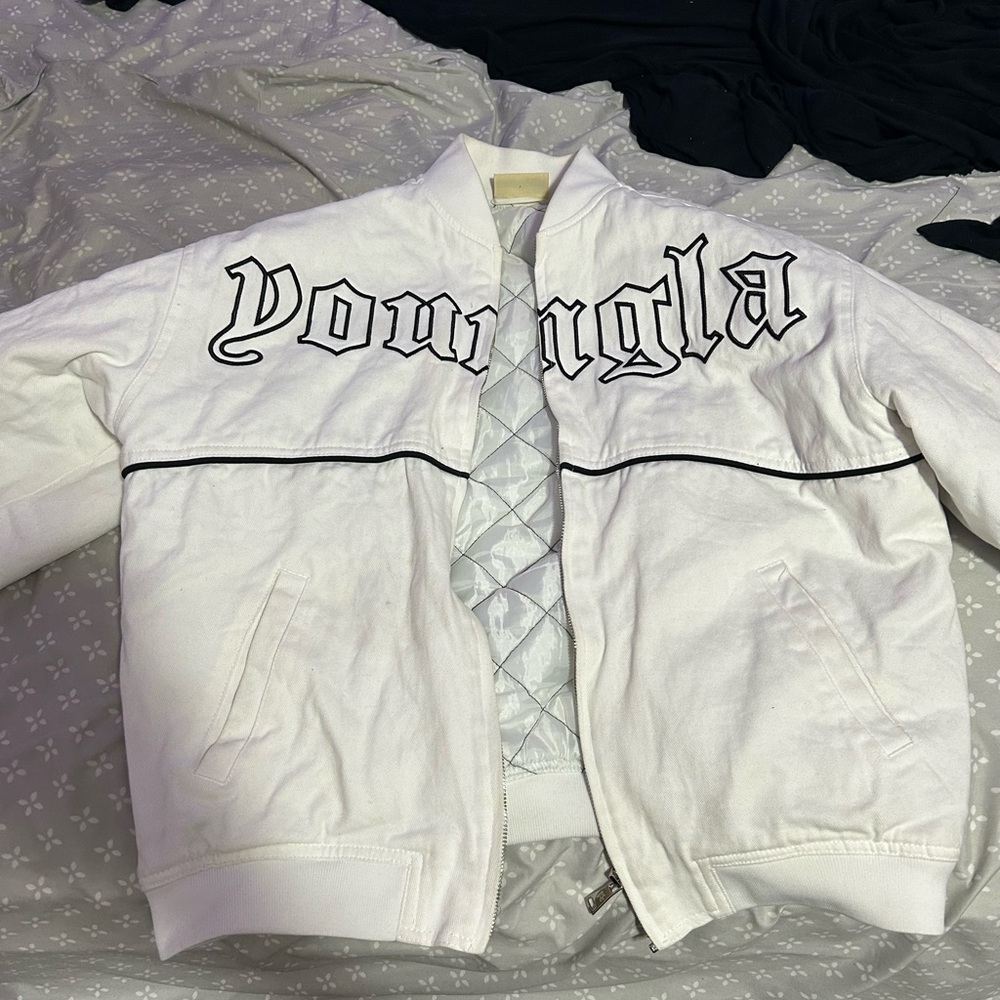 YoungLA White Quilted Jacket